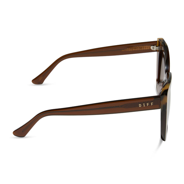 lizzy - whiskey crystal w brown kombu tips + brown gradient + polarized sunglasses 3