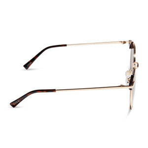 LOGAN - GOLD + BROWN SUNGLASSES