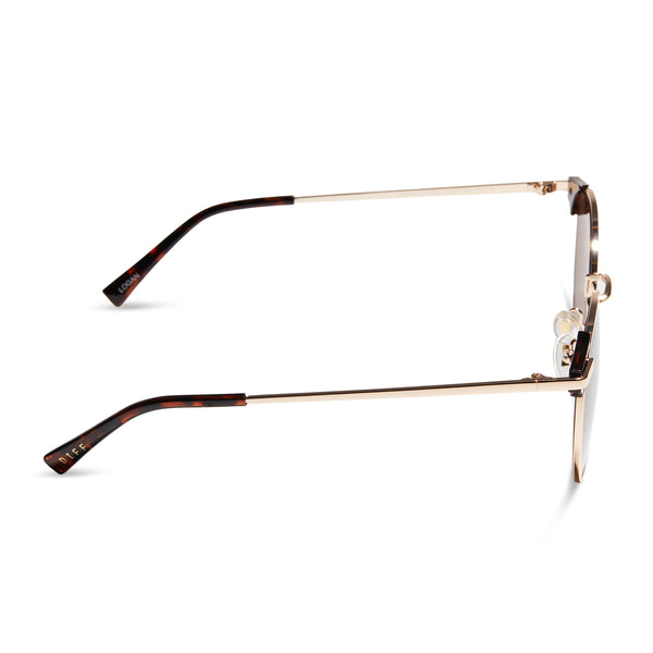 logan - gold + brown sunglasses 2
