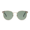 Color swatch for logan - gold + brown sunglasses