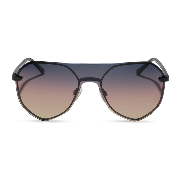 Lonnie Aviator Sunglasses | Gold & Brown Gradient | DIFF Eyewear