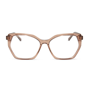 diff eyewear featuring the maisie cateye glasses with a café ole frame and prescription lenses front view