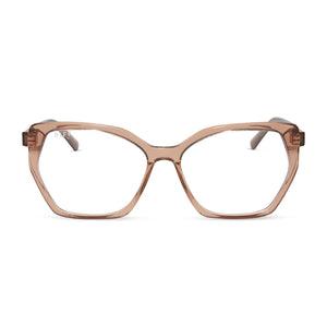 diff eyewear featuring the maisie cateye glasses with a café ole frame and prescription lenses front view