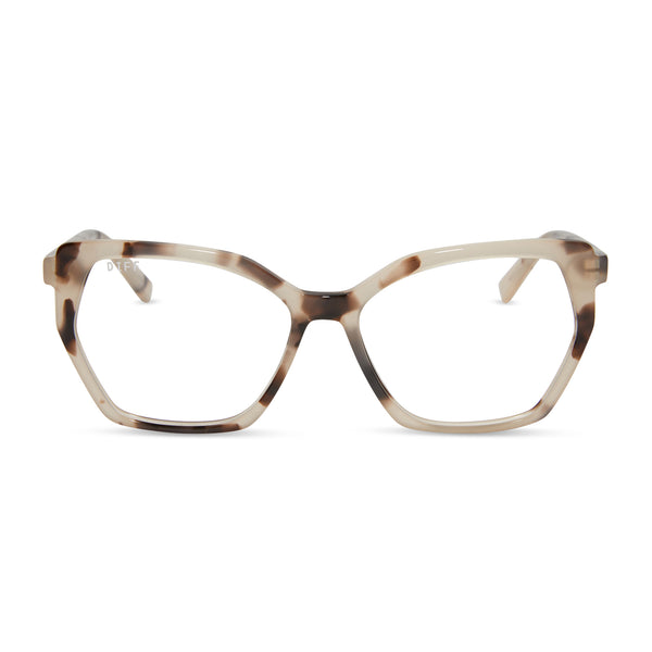 maisie - cream tortoise + prescription glasses