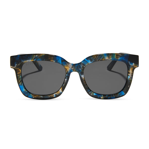 Color swatch for MAKAY - GLACIAL TORTOISE + GREY SUNGLASSES