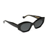 Color swatch for margot - black + grey + polarized sunglasses