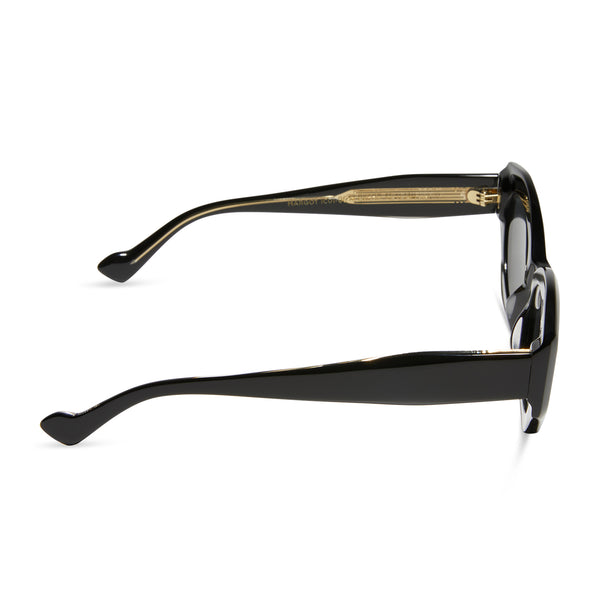 margot - black + grey + polarized sunglasses 3