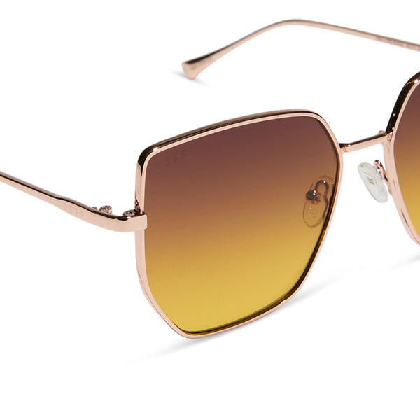 emily fauver - maverick + rose gold + inca gradient sunglasses 4