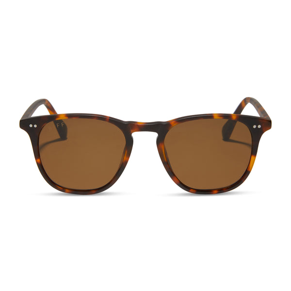 maxwell - matte rich tortoise + brown + polarized sunglasses