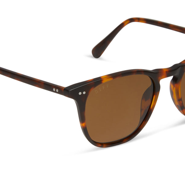maxwell - matte rich tortoise + brown + polarized sunglasses 4