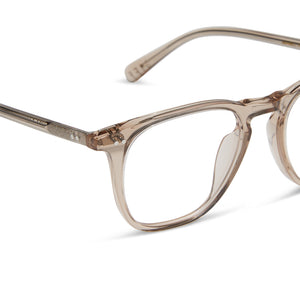 Maxwell Square Glasses | Vintage Crystal | Diff Eyewear