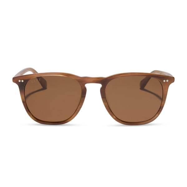Maxwell XL Square Sunglasses | Black Tortoise & Brown Gradient