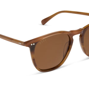 Maxwell XL Square Sunglasses | Longhorn & Brown | DIFF Eyewear