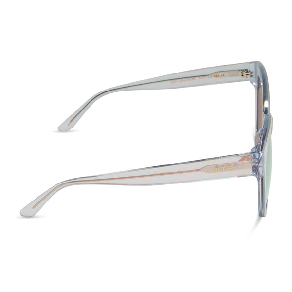 maya - opalescent pink + cherry blossom mirror sunglasses 3