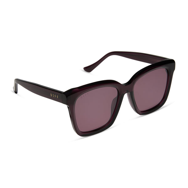 meredith - aubergine + aubergine + silver flash sunglasses 2