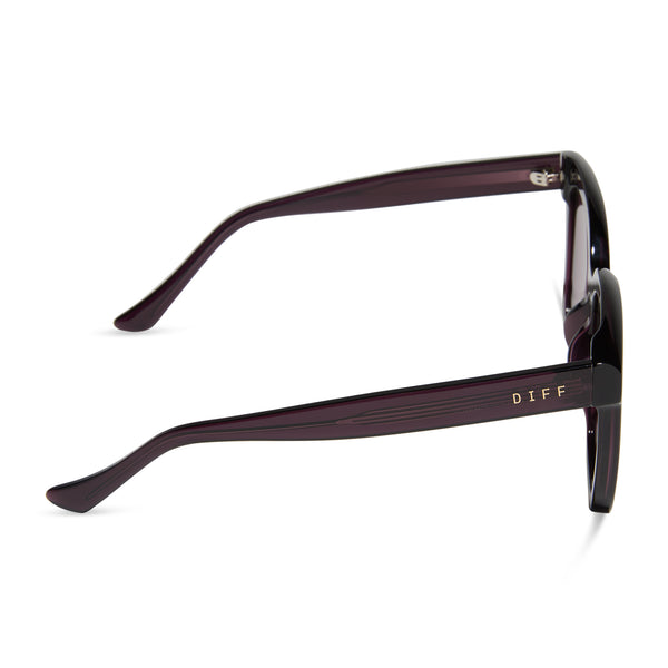 meredith - aubergine + aubergine + silver flash sunglasses 3