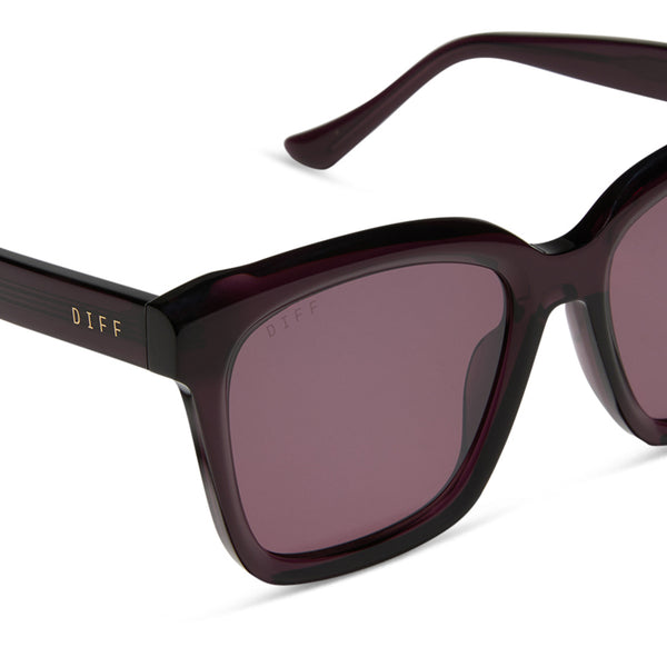 meredith - aubergine + aubergine + silver flash sunglasses 4