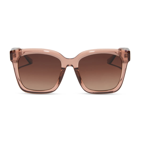 swatch for MEREDITH - CAFÉ OLE + BROWN GRADIENT + POLARIZED SUNGLASSES