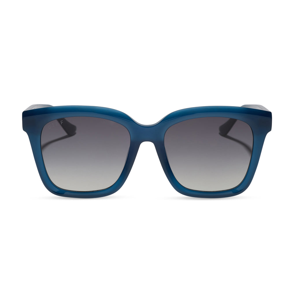 MEREDITH - CLUBHOUSE BLUE + GREY GRADIENT + POLARIZED SUNGLASSES