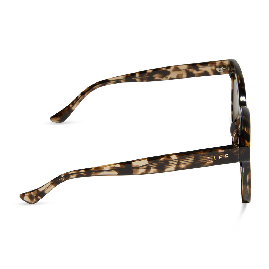 Meredith Square Sunglasses | Espresso Tortoise & Brown | DIFF Eyewear