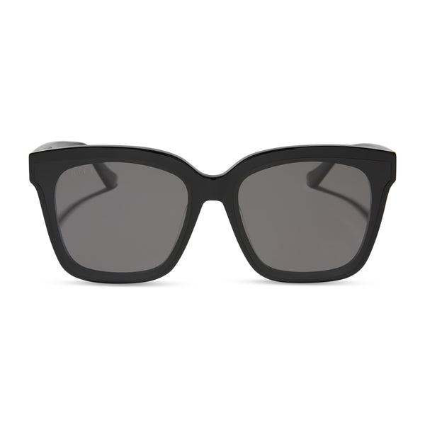 meredith ii - black + grey sunglasses