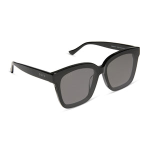 MEREDITH II - BLACK + GREY SUNGLASSES