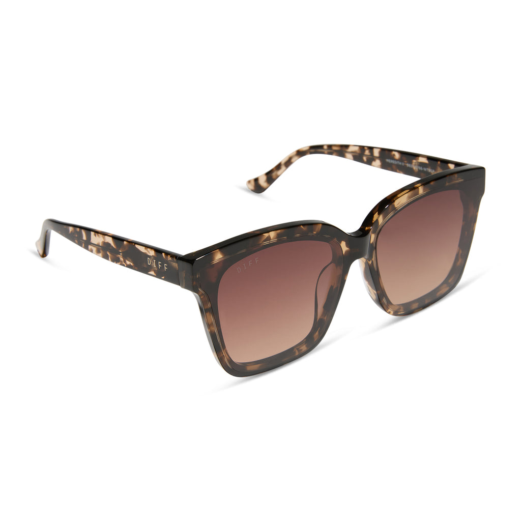 DIFF Meredith Himalayan Tortoise Light Pink Mirror Sunglasses main image 1