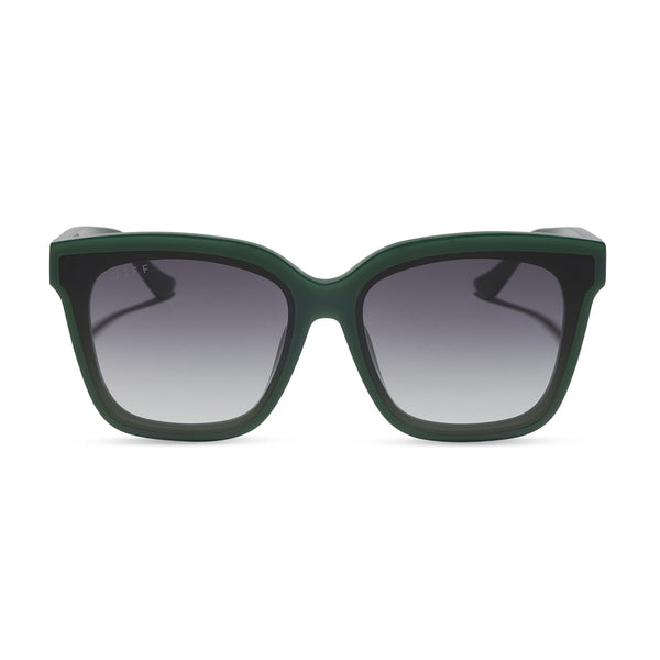 Meredith II Square Sunglasses | Green & Grey Gradient | DIFF  display picture 3