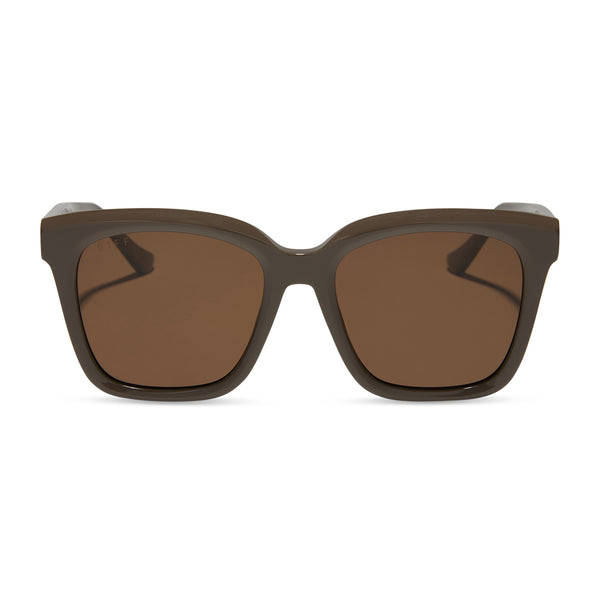 swatch for MEREDITH - LONDON STONE + TRUFFLE + POLARIZED SUNGLASSES