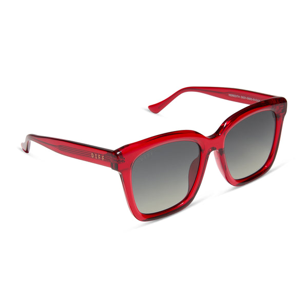 meredith - red hot summer + grey gradient + polarized sunglasses 2