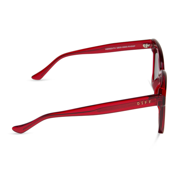 meredith - red hot summer + grey gradient + polarized sunglasses 3