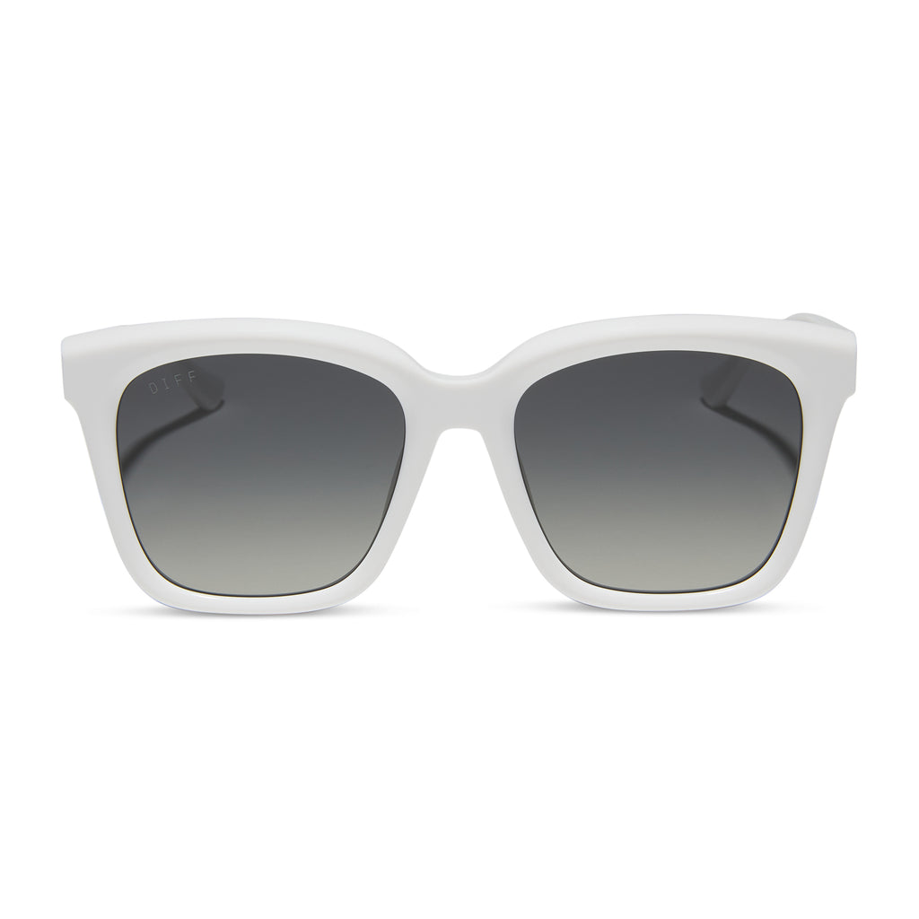 MEREDITH - WHITE CLOUD + GREY GRADIENT + POLARIZED SUNGLASSES