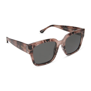 MORGAN - BLUSH TORTOISE + GREY SUNGLASSES