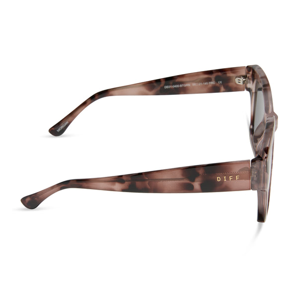 morgan - blush tortoise + grey sunglasses 2