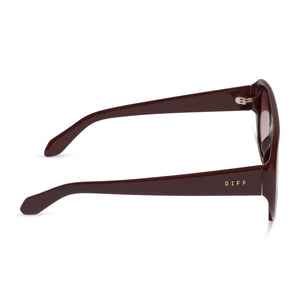 Morgan Navigator Sunglasses | Rugby Red & Burgundy Gradient | DIFF