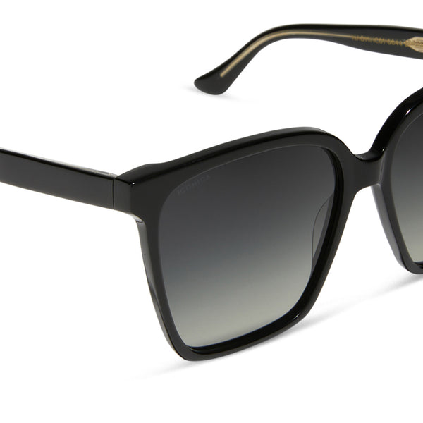naomi - black + grey gradient + polarized sunglasses 4