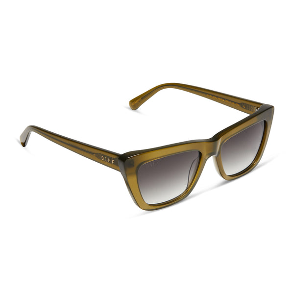 natasha - rich olive + grey gradient sunglasses 1