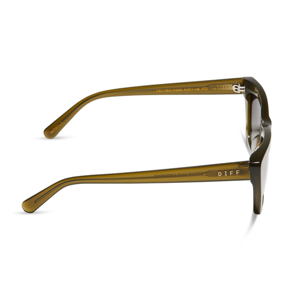 natasha - rich olive + grey gradient sunglasses 2