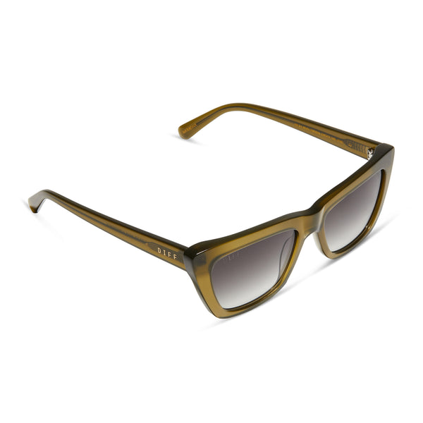 natasha - rich olive + grey gradient sunglasses 3