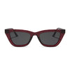 Color swatch for noelle - matte black + grey sunglasses