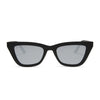 Color swatch for noelle - matte black + grey sunglasses