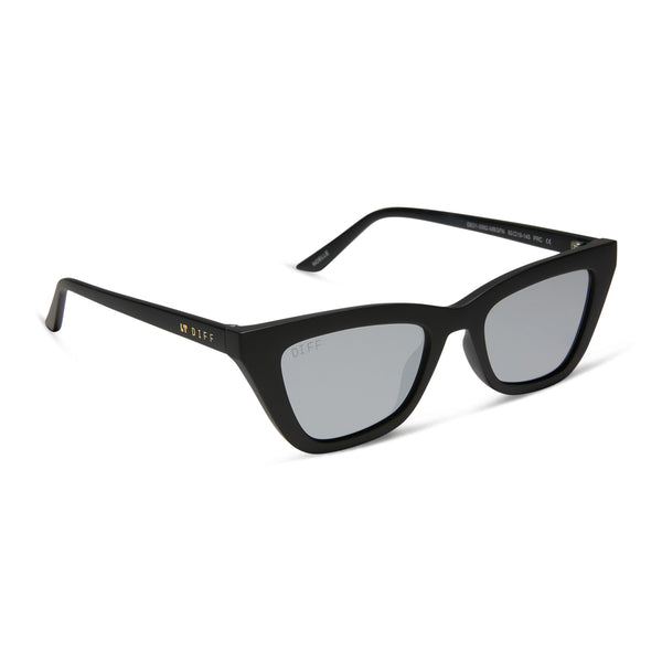 noelle - matte black + grey sunglasses 1