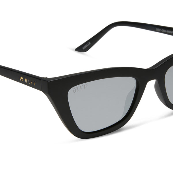 noelle - matte black + grey sunglasses 3