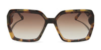 swatch for PRESLEY - BROWN KOMBU + BROWN GRADIENT SUNGLASSES