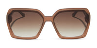 swatch for PRESLEY - MACCHIATO + BROWN GRADIENT SUNGLASSES--sold out