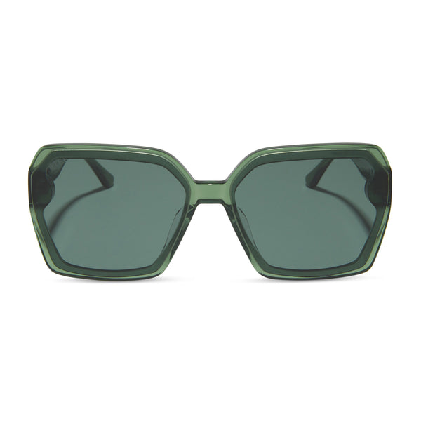 Diff 	April BK-GG155 PRC Sunglasses - LENSES VERY GOOD/FRAMES GOOD Jacqueline Square Sunglasses | Gold & Brown Gradient | DIFF  main image 2