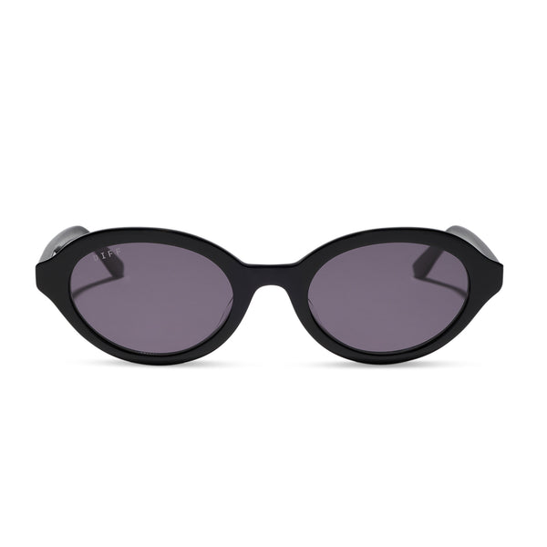 Rachael Kirkconnell Julia Sunglasses | Black & Grey | DIFF Eyewear