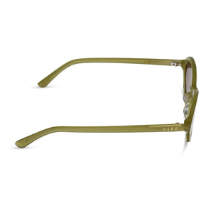 Rachael Kirkconnell Julia Sunglasses | Green & Brown | DIFF Eyewear