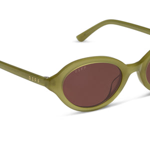 Rachael Kirkconnell Julia Sunglasses | Green & Brown | DIFF  display picture 2