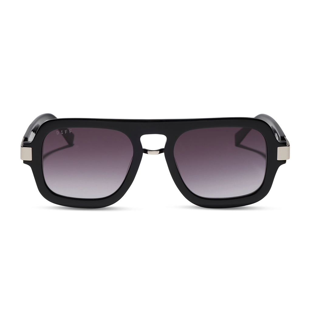 NAOMI - BLACK + GREY GRADIENT SUNGLASSES